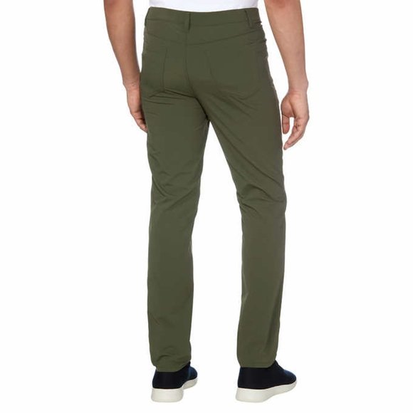 Green NWT Kirkland Signature Men’s‎ 5 Pocket Performance Pant - Picture 4 of 7